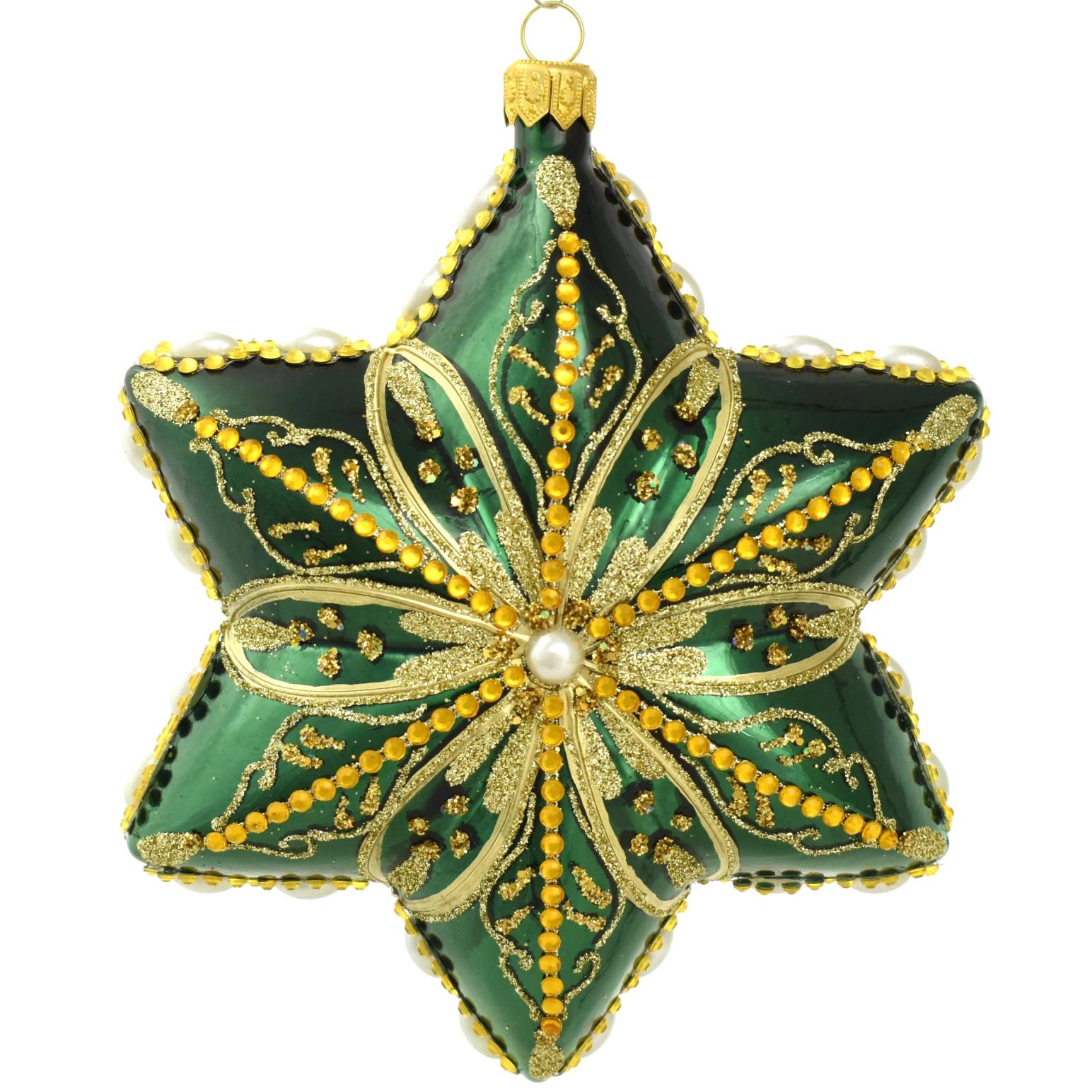 Szklo-Dekor Green Star W. Gold Decor